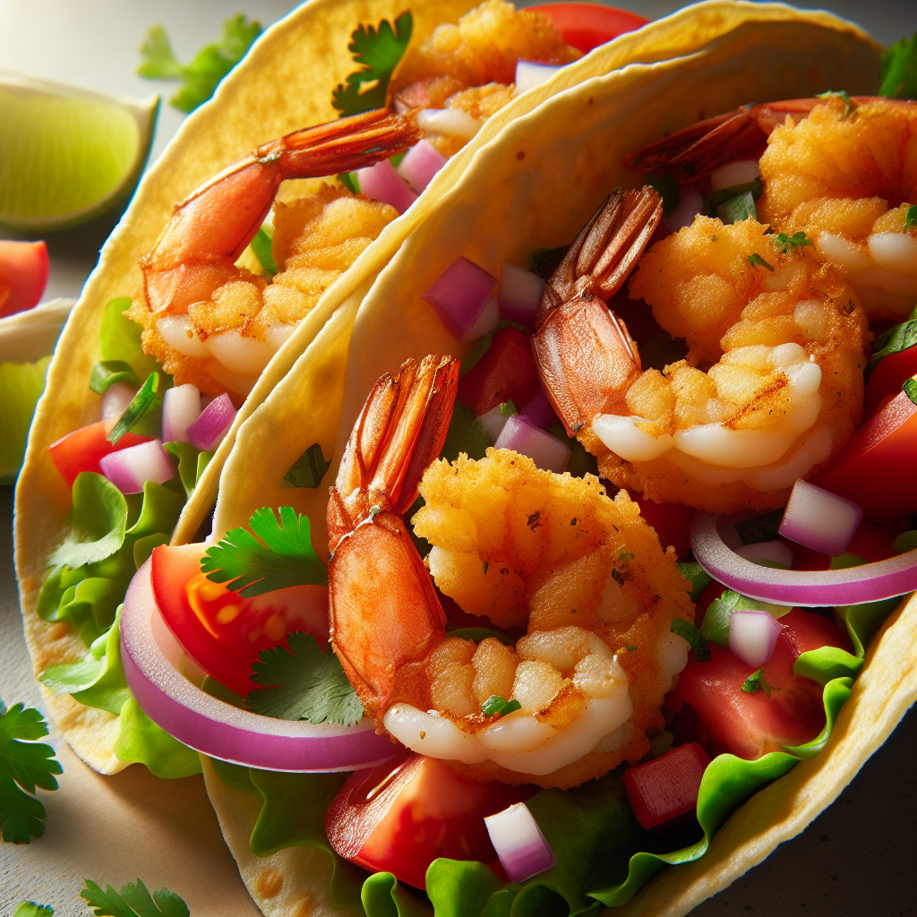 You are currently viewing Air Fried Shrimp Tacos