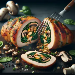 Read more about the article Mushroom And Spinach Stuffed Chicken Breast