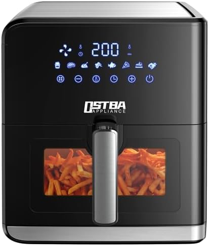 You are currently viewing Tiastar APPLIANCE Air Fryer, 7.5L Oil Free Air Fryers Home Use 1700W with Clear Window and Rapid Air Technology,8 Presets, LED Touch Screen, Timer & Temperature Control