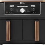 Read more about the article Ninja Foodi Dual Zone Air Fryer MAX + Tongs, 9.5 L, 2470 W, 2 Drawers, 8 Portions, 6-in-1, Air Fry, Roast, Bake, Nonstick, Dishwasher Safe Baskets, Amazon Exclusive, Copper/Black AF400UKCP