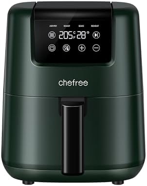 You are currently viewing Chefree Air Fryer 2L Compact Design, 4-in-1 Multicooker, Digital Touchscreen, Nonstick Dishwasher Safe, Energy Saving 900W Power, Less Oil, Low Noise, Green, AF300