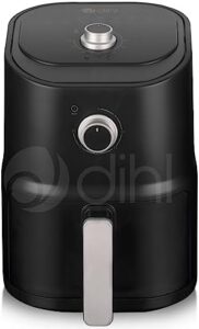 Read more about the article Dihl 3 Litre Compact Black Air Fryer, Dial Control, 800W Power, Healthy Cooking with Crispy Results, Space-Saving Design
