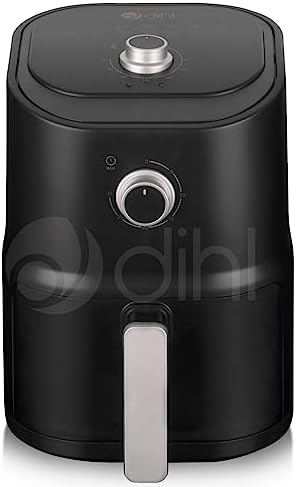 You are currently viewing Dihl 3 Litre Compact Black Air Fryer, Dial Control, 800W Power, Healthy Cooking with Crispy Results, Space-Saving Design