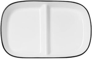 Read more about the article OnePine Porcelain Healthy Eating Plate, Diet Dinner Plate with 2 Compartment, Portion Control Plates for Adults Weight Loss