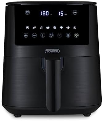 You are currently viewing Tower T17147 Vortx 4.2L Digital Air Fryer with 8 Cooking Presets, 60 Minute Timer, 1400W, Black