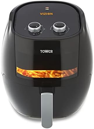You are currently viewing Tower T17071 Vortx Vizion Manual Air Fryer with Rapid Air Circulation, 7L, 1800W, Black