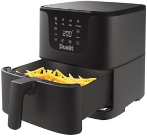 Read more about the article Dualit Air Fryer – 5.5L Capacity – Serves 4-7 Preset Cooking Programs – Healthy Eating Made Easy – Adjustable Temperature and Time Control – Non-Stick Dishwasher Safe Crisper Plate