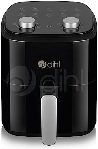 You are currently viewing Dihl 5.5 Litre Dial Control Air Fryer – Black, Efficient Cooking, Precise Temperature Adjustment, Large Capacity, Healthier Fried Foods, Easy-to-Use and Clean, Sleek Stylish Design 5.5L