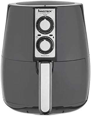 You are currently viewing Innoteck Kitchen Pro 4L Air Fryer – Multifunctional Cooking Equipment – Over Heat Protection – Non Slip Feet – Add Stylish Addition to Your Kitchen – Dishwasher Safe – Modern Grey