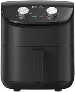 Read more about the article Instant Compact Small Air Fryer with Single Drawer, Healthy Oil Free Meals, Adjustable Temperature, Countdown Timer, Non-Stick Dishwasher Safe Basket, Black – 3.8L – 1500W