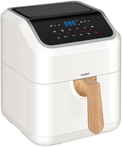 You are currently viewing VonShef Air Fryer 5L – Large Family Size, Rapid Air Technology, 10-In-1, Digital LED Display, Nordic Design, 60 Minute Timer, Dishwasher-Safe Basket, Healthy Oil-Free & Low Fat Cooking – Fika Range