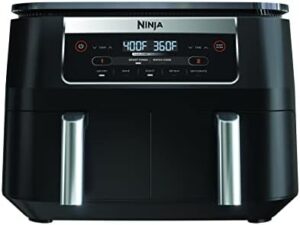 Read more about the article Ninja DZ090 Foodi 6 Quart 5-in-1 DualZone 2-Basket Air Fryer with 2 Independent Frying Baskets, Match Cook & Smart Finish to Roast, Bake, Dehydrate & More for Quick Snacks & Small Meals, Black