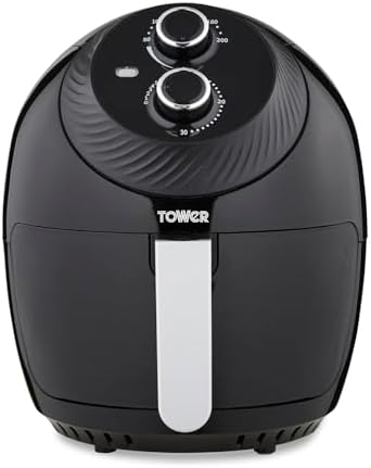 You are currently viewing Tower T17082 Vortx Manual Air Fryer with Rapid Air Circulation, 30-Minute Timer, 4L, 1400 W, Black