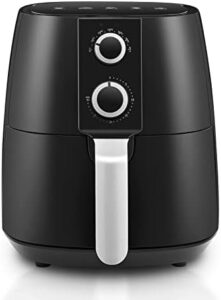Read more about the article TUKAILAI 3.8L Air Fryer Rapid Air Circulation 1450w For Home Use Dual Knob Control With 30 Min Timer, 200℃ Adjustable Temperature Control, Healthy Free/Low Oil Cooking, Dishwasher Safe Frying Basket