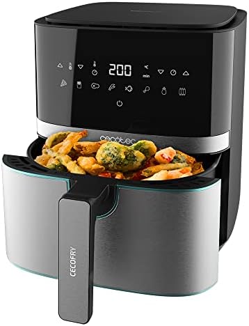 You are currently viewing Cecotec Air Fryer 5,5 L Cecofry Full Inox 5500 Pro. 1700W, Dietary and Digital, Touch Panel, Stainless Steel Finish, PerfectCook Technology, Thermostat, 8 Modes. Oil Free.