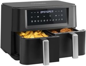Read more about the article Vytronix DD9L Dual Zone Air Fryer 2 Drawer 9L | Efficient 2400W with Rapid Air Circulation | Fully Adjustable + 11 Pre-sets for Healthy Oil Free & Low-Fat Cooking