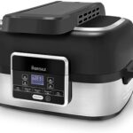Read more about the article RBAYSALE Air Fryer Health Grill Air Fryers with 5 in 1 Cooking Functions 4.5L Nonstick Brushed Steel Smokeless Electric Grill with Surround Searing Air Fry, Bake, Roast, Grill, Dehydrate