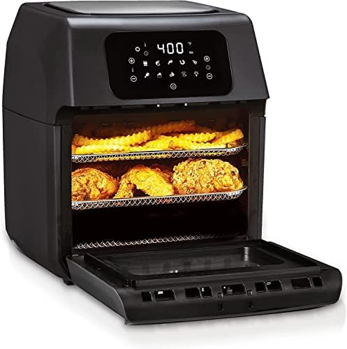 You are currently viewing Trendi 12L Rotisserie Air Fryer Oven with Rapid Air Circulation and Large Window with Interior Light,Thermostat Control,9 Pre Set Modes,1800Watt,Black