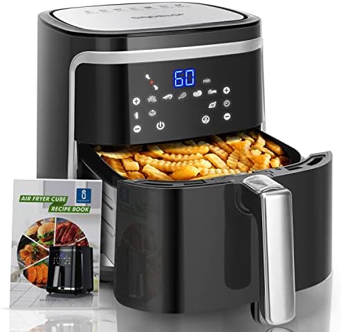 You are currently viewing Aigostar 7L Air Fryer Oven with Recipes, Large, 1900W for Home Use, Digital Touchscreen with 8 Cooking Presets, Preheat & Keep Warm, Detachable Basket, Healthy Oil Free Cooking – Cube 30IBU