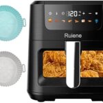 Read more about the article 5.5 Liter Digital Air Fryer | Transparent cooking window | Air Fryer |Touch screen design| 8 Cooking Presets | Adjustable Temperature |1500W|Comes with 2 silicone baking pans(5.5L Visible window)