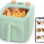 Read more about the article TOKIT Digital Air Fryer 5L, Clear Window, NFC Online Recipes, Hot Air Fryer with Rapid Air Circulation, 60 Mins Timer, Green, 1300W
