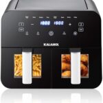Read more about the article KALAHOL 5+5L Dual Air Fryer, 2400W Digital Air Fryer with Removable Basket, 8 Presets Recipes, LED One Touch Screen, 60-Minute Timer and 80-200℃ Temperature Control Visible