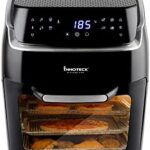 Read more about the article Innoteck 12L Digital Air Fryer Oven with Rotisserie Smart Cooker for Air Frying Roast Dehydrate Fry Bake Reheat Kitchen Pro – Multifunctional – Black & Silver – DS-5127