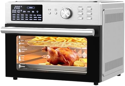 You are currently viewing 30L Air Fryer Oven With Rotisserie, 1800W & 21 Preset Mode Countertop Convection Mini Oven with Digital LCD Display, Timer & Temperature Control for Cooking, Double Glass Door, Full Accessory Set