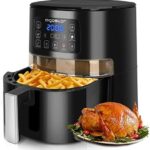 Read more about the article Aigostar 1600W Air Fryer 4L with Viewing Window, Digital Airfryer with 7 Presets, Timer & Temperature Control for Healthy Oil Free & Low Fat Cooking, Black -Maha