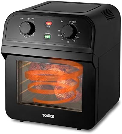 You are currently viewing Tower T17065 Manual Air Fryer Oven with Rapid Air Circulation and 10 Preset Cooking Options, 12 Litre, Black