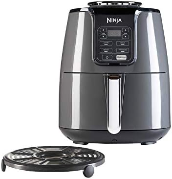 You are currently viewing Ninja Air Fryer [AF100EU] 4 Cooking Modes, Air Fry, Roaster, Reheating, Dehydrating, Non-Stick Ceramic, 3.8 L, 1550W, Grey/Black