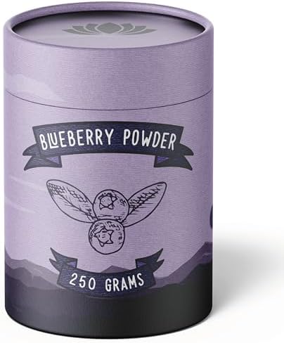 You are currently viewing Freeze Dried Blueberry Powder (250g) – 100% Natural Freeze Dried Blueberries Powder – Freeze Dried Fruit – Frozen Blueberries for Smoothies & Yoghurt – Antioxidant Rich