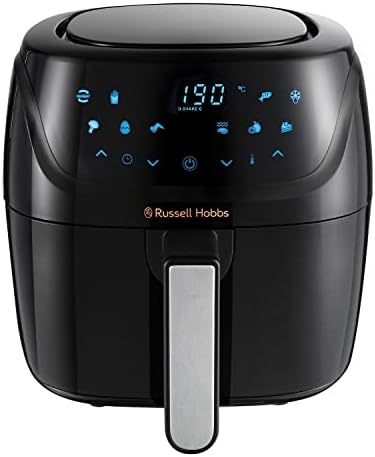 You are currently viewing Russell Hobbs 4L Rapid Digital Air Fryer [7 Cooking Functions |10 Programs] Energy Saving, Max temp 220°C, Easy clean, Touch screen, Use without oil, Grill, Bake, Roast, Reheat, Frozen etc. 27160
