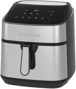 Read more about the article EMtronics XL Extra Large EMAFSD9S Digital Family Size Air Fryer 9 Litre with 8 Preset Menus for Oil Free & Low Fat Healthy Cooking, 99-Minute Timer – Stainless Steel