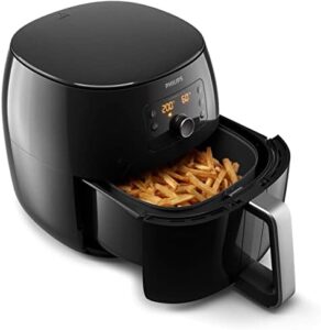 Read more about the article Philips Airfryer XXL Premium – 7.3 L, Oil Free Fryer, Rapid Air and Fat Removal Technology, Container Separator, NutriU App (HD9762/90)