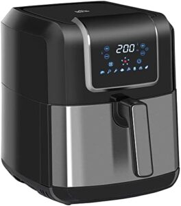 Read more about the article HOMCOM 6.5L Air Fryer, 1700W Air Fryer Oven with Digital Display, Rapid Air Circulation, Adjustable Temperature, Timer and Nonstick Basket for Oil Less or Low Fat Cooking, Black