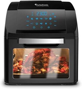 Read more about the article Air Fryer – TurboTronic TT-AF2 Air Fryer Oven Easy Home Cooking, Air Fryer, Rotisserie, and Dehydrator All in One Multi-Cooking Smart Oven, 360° Air Circulating