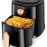 Read more about the article Air Fryer – 4 Quart Basket,Multi-scene Manual Air Fryer 650W, compact design with timer control, quiet, energy efficient oil free (BLACK)