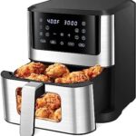 Read more about the article 7L Air Fryer, 10-in-1 Smart Air Fryer with Visible Cooking Window, 1500W Air Fryers with Removable Basket, Timer & Temperature Control, LED One Touch Screen, Included Recipe