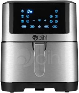 Read more about the article Dihl 8 Litre 8L Air Fryer Brushed Steel LED Rapid Healthy Cooker Oven Low Fat Free Food Frying