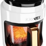 Read more about the article KIONEX CT1-4 Litre Panoramic Air Fryer – 2400W Small Air Fryer with Full 360 Visibility, Non-Stick, Easy Wash, perfect for one or couples, slow oilless cooking – WHITE