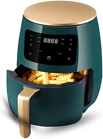 You are currently viewing 4.5L Air Fryer, HOMGEN 1400W XL Oil Free Air Fryers for Home Use with Air Fryer Liners,8-in-1 Program, LED Onetouch Screen, Timer and Adjustable Temperature Control for Healthy Cooking