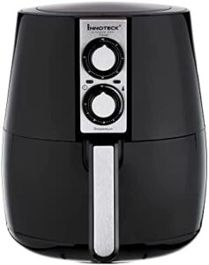 Read more about the article Innoteck 4L Air Fryer – Multifunctional Cooking Equipment – Over Heat Protection – Non Slip Feet – Add Stylish Addition to Your Kitchen – Dishwasher Safe – Modern Piano Black