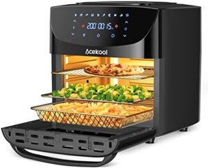 Read more about the article Air Fryer Oven Digital Acekool FT1 18L Large Oil Free Touch Screen 1800W Mini Oven With Rotisserie Dishwasher Safe Rapid Air Circulation Bpa Free Accessories (18L)