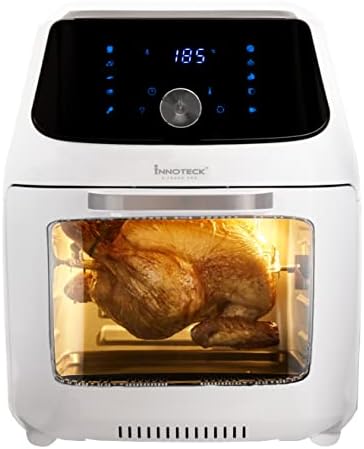 You are currently viewing Innoteck Kitchen Pro 16Litre Digital Air Fryer Oven with Rotisserie Multi-functions Smart Cooker for Air Frying, Roast, Dehydrate, Fry, Bake and Reheat, white&silver, DS-5975