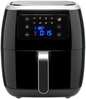 You are currently viewing Amazon Basics 6 Litre Air Fryer with Digital Touchscreen and 8 Cooking Presets, Black