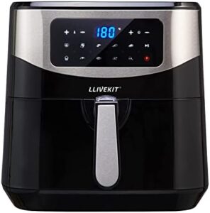 Read more about the article LLIVEKIT XL 7L Large Air Fryer, Family Size Hot Air Fryer 1800W Digital Display with 10 Presets, Removable Basket, Timer & Preheat for Oil Free & Low Fat Cooking (21 Recipes)
