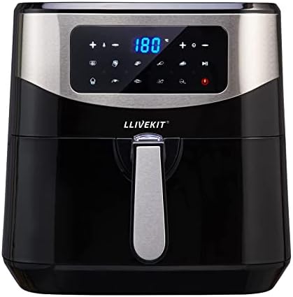 You are currently viewing LLIVEKIT XL 7L Large Air Fryer, Family Size Hot Air Fryer 1800W Digital Display with 10 Presets, Removable Basket, Timer & Preheat for Oil Free & Low Fat Cooking (21 Recipes)