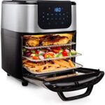 Read more about the article Princess 2-in-1 Air fryer Oven DeLuxe – 62.2% less energy use- 11 L capacity – 1800W – 65-200°C – 10 programmes – Incl. rotating basket & spit – 3 baking trays/crumb tray – Handle – 182075