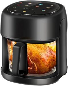 Read more about the article Air Fryer Oilless Oven with 8 Presets Rapid Air Circulation, 4.5L Capacity, LED Touch Control, Visible Cooking Air Fryers, Black